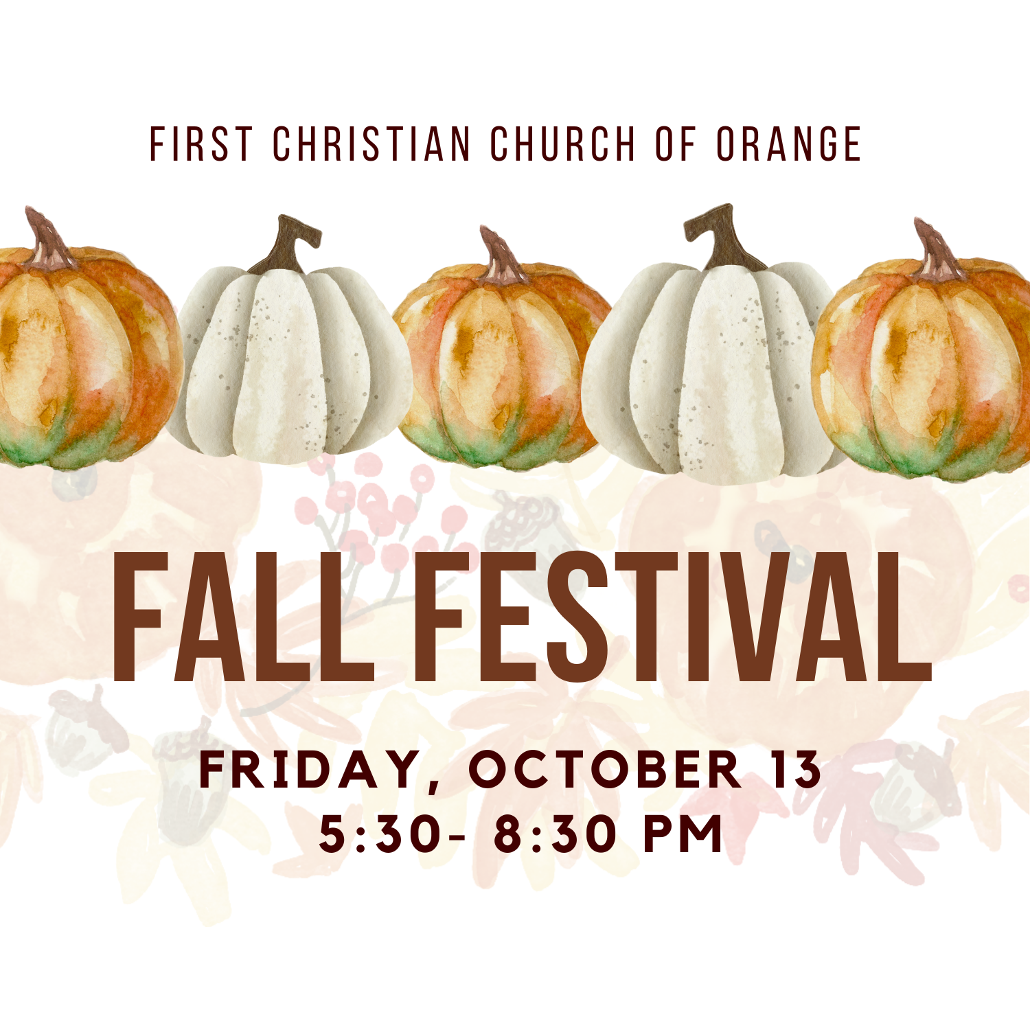 Fall Fest – First Christian Church of Orange